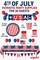 4th of July Party Supplies for 30 – Plates, Cups, Napkins, Table Cover, Banners, Balloons & Flags